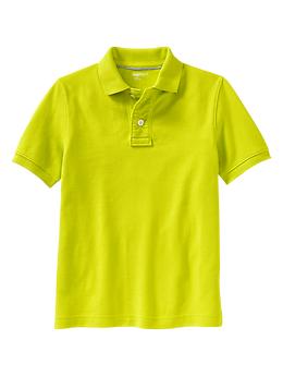 Uniform short-sleeve pique ...