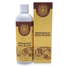 Amazing Ayurveda Premium Massage Oil - Muscle Relaxant, 6.8 Fl.oz
