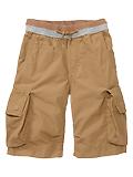 Knit-waist cargo shorts