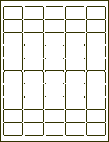 1-1/2 x 1 Rounded Corner Label