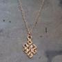 Imp-N-050 Endless Knot Long Knotted Necklace