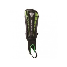 Vizari Sport Preston Shin Guard, Black/Green, Small