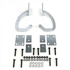 Universal Paintable/White Zinc Plated Trunk Hinge Kit
