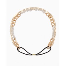 Stone and Chain Hair Wrap