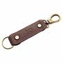 Brown Leather Trigger Loop Keyring