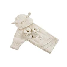 Natures Purest - organic baby bathrobe and slippers in the gift box - PetitePeople