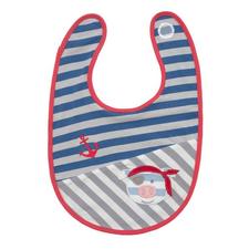 Organic Farm Buddies - Bib 100% Organic Pirate Pig - PetitePeople