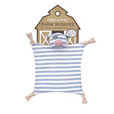 Organic Farm Buddies - security blanket 100% Organic Pirate Pig - PetitePeople