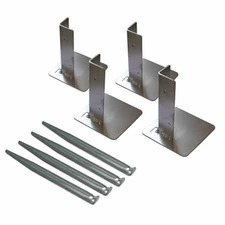 Anchor your playhouse with this complete anchoring set.