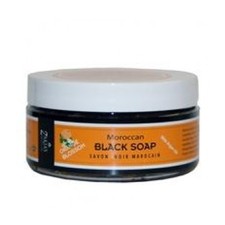 Moroccan Argan Oil Black Soap with exotic Orange Blossom - 8 oz