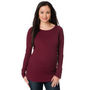 Long Sleeve Scoop Neck Maternity T Shirt