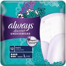 Always Discreet Pants Plus for Sensitive Bladder - Large (8)