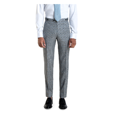 LIGHT GRAY WITH BLUE CHECK CUSTOM PANTS