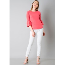 Bell Sleeve Classic Top - Coral