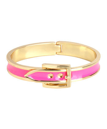 Neon Pink Buckle Bangle