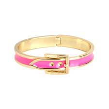 Neon Pink Buckle Bangle