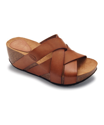 Brown Erula Platform Slide