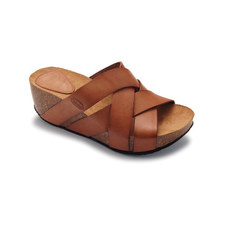 Brown Erula Platform Slide