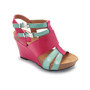 Aqua & Fuchsia Ankita Wedge