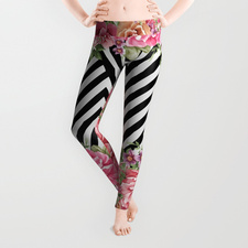 flowers geometric Leggings