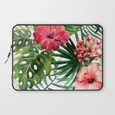 FLOWERS WATERCOLOR 8 Laptop Sleeve