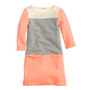 Girls' maritime dress in colorblock