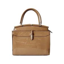 A-SHU NUDE BLUSH PATENT MULTI-COMPARTMENT HOLDALL HANDBAG WITH STRAP – A-SHU.CO.UK
