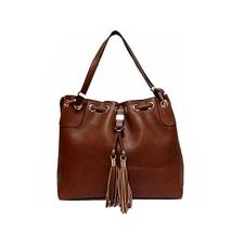 A-SHU DESIGNER STYLE TAN SHOULDER HANDBAG WITH FRINGE / TASSEL DESIGN – A-SHU.CO.UK