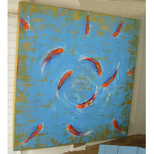 Contemporary Oil - Koi Series - Ann Clence