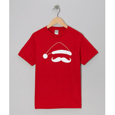 Red Santa Stach Tee - Infant, Toddler, Kids & Adults