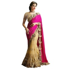 Buy Pick Any 1 Embroidered Party Wear Saree By Surat Tex