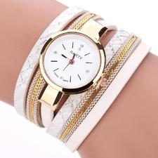 A-SHU CREAM WRAP AROUND STRAP WRIST WATCH - A-SHU.CO.UK