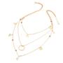 A-SHU DAINTY MULTI-LAYER CIRCLE DESIGN GOLD NECKLACE - A-SHU.CO.UK