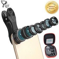 Top Rated 7 in 1 Universal Cellphone Camera Lens Manual Focus Clip-on Telephoto Lens Monocular For IPhone 7, 6S, 6, SE, Samsung Galaxy S7, S6, HTC, LG, Sony