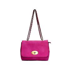 A-SHU FUSHCIA PINK LEATHER EFFECT CLASSIC SHOULDER HANDBAG WITH STRAP – A-SHU.CO.UK