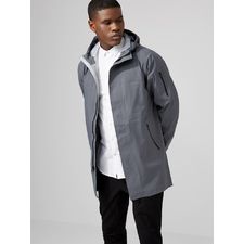 State Concepts Triple Torrent Fishtail Raincoat in Grey 