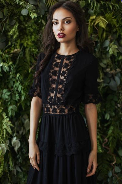 Maxi black dress
