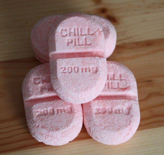 Take a Chill Pill bath bomb...
