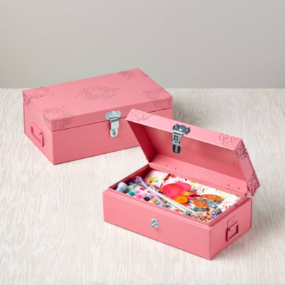 Doily Storage Boxes (Pink, ...