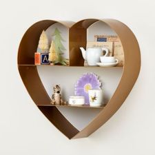 Heart of Gold Wall Shelf