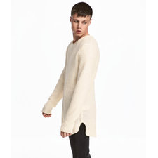 Textured-knit Sweater | Natural white 