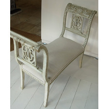 Painted Antique Window Seat