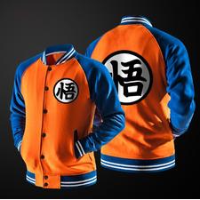 Goku Uniform Symbol - Dragon Ball Z Kame Symbol Zip Front Hoodie - Free Shipping Worldwide