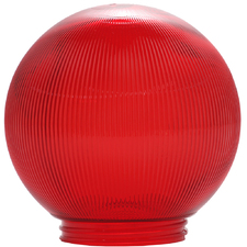 Replacement 6 Inch Globe - Prismatic Red
