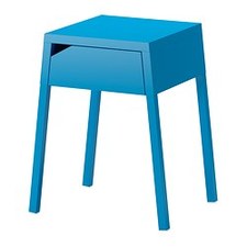 SELJE nightstand, blue Width: 13 3/4 " Depth: 14 5/8 " Height: 21 7/8 " Width: 35 cm Depth: 37 cm Height: 55.5 cm