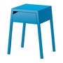 SELJE nightstand, blue Width: 13 3/4 " Depth: 14 5/8 " Height: 21 7/8 " Width: 35 cm Depth: 37 cm Height: 55.5 cm
