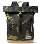 Macnee Leather-Trimmed Camouflage-Print Canvas Backpack