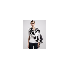 Marc Jacobs Striped Spring Cotton Scarf, Black/White - Neiman Marcus