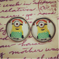 Despicable me minions stud earring