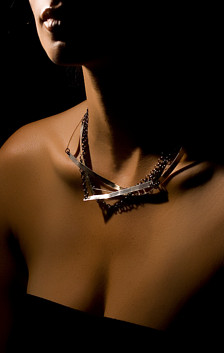 statement necklace, Handmad...